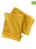 Soft by Perle de Coton 2-delige set: washandjes "Epo" mosterdgeel