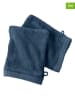 Soft by Perle de Coton 2er-Set: Waschhandschuhe ''Epo'' in Blau