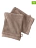 Soft by Perle de Coton 2-delige set: washandjes "Epo" taupe