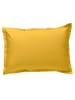 Soft by Perle de Coton Perkal kussensloop mosterdgeel