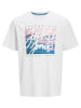 Jack & Jones 2er-Set: Shirt in Weiß/ Dunkelblau