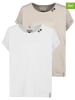 Sublevel 2-delige set: shirts wit/crème