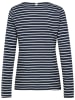 Sublevel Longsleeve in Dunkelblau/ Weiß