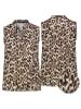 Sublevel Blusentop in Beige/ Schwarz
