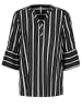 Sublevel Bluse in Schwarz/ Weiß