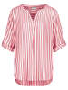 Fresh Made Bluse in Pink/ Weiß