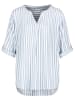 Fresh Made Bluse in Hellblau/ Weiß