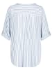 Fresh Made Blouse lichtblauw/wit