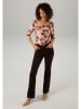 Aniston Longsleeve lichtroze/bruin