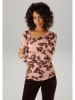 Aniston Longsleeve lichtroze/bruin
