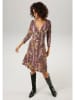 Aniston Jurk bordeaux/camel