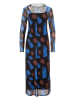 Aniston Jurk zwart/blauw