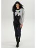 Aniston Sweter w kolorze czarno-szarym