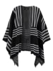 Aniston Poncho zwart/grijs