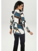 Aniston Blouse blauw/wit
