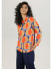 Aniston Bluse in Apricot/ Hellblau