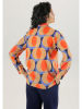 Aniston Bluse in Apricot/ Hellblau