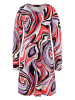 Aniston Kleid in Flieder/ Rot/ Schwarz