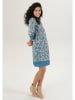 Aniston Kleid in Blau/ Creme