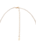 U.S. Polo Assn. Vergold. Halskette mit Kristallen - (L)34 cm