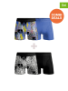 Muchachomalo 4er-Set: Boxershorts in Blau/ Schwarz