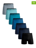 Muchachomalo 7er-Set: Boxershorts in Schwarz/ Blau/ Grau
