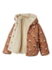 vertbaudet Wende-Steppjacke in Hellbraun/ Creme