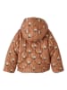 vertbaudet Wende-Steppjacke in Hellbraun/ Creme