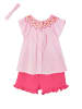 vertbaudet 3tlg. Outfit in Rosa/ Pink