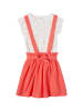 vertbaudet 2tlg. Outfit Weiß/ Orange