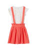 vertbaudet 2tlg. Outfit Weiß/ Orange