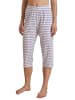 Calida Pyjama-Hose in Dunkelblau/ Weiß/ Gelb