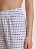 Calida Pyjama-Hose in Dunkelblau/ Weiß/ Gelb