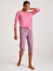 Calida Pyjama-Hose in Lila/ Schwarz/ Weiß