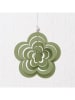 Boltze 3er-Set: Dekoanhänger "Blossy" in Grün/ Weiß - (H)9,4 cm