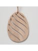 Boltze 3-delige set: decohangers "Busty" lichtbruin - (H)9 cm