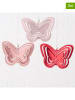 Boltze 3er-Set: Dekoanhänger "Butterfly" in Rosa/ Pink - (H)8 cm