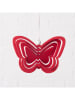 Boltze 3er-Set: Dekoanhänger "Butterfly" in Rosa/ Pink - (H)8 cm