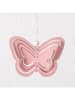Boltze 3er-Set: Dekoanhänger "Butterfly" in Rosa/ Pink - (H)8 cm