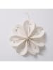Boltze 4er-Set: Dekoanhänger "Kassio" in Creme/ Beige - (H)5 cm