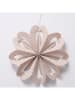 Boltze 4er-Set: Dekoanhänger "Kassio" in Creme/ Beige - (H)6 cm