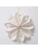 Boltze 4er-Set: Dekoanhänger "Kassio" in Creme/ Beige - (H)6 cm