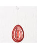 Boltze 3er-Set: Dekoanhänger "Leonita" in Rot/ Rosa/ Weiß - (H)13 cm