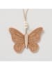 Boltze 3-delige set: deco hangers "Nabi" oranje/beige/lichtblauw - (H)10 cm