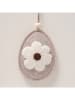 Boltze 2-delige set: deco hangers "Nayla" blauw/grijs - (H)14 cm