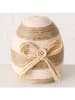 Boltze 3er-Set: Dekoaufsteller "Nalio" in Creme/ Hellbraun - (H)11 cm