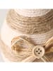 Boltze 3er-Set: Dekoaufsteller "Nalio" in Creme/ Hellbraun - (H)11 cm