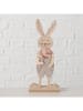 Boltze 2er-Set: Dekofiguren "Belia" in Hellbraun/ Creme/ Grau - (H)33,5 cm