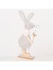 Boltze 2-delige set: decofiguren "Canea" beige/lichtgrijs - (H)39,5 cm