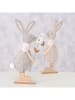 Boltze 2-delige set: decofiguren "Canea" beige/lichtgrijs - (H)39,5 cm